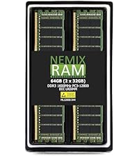 NEMIX RAM 64GB (2X32GB) DDR3 1600MHZ PC3-12800 4Rx4 1.35V 240-PIN