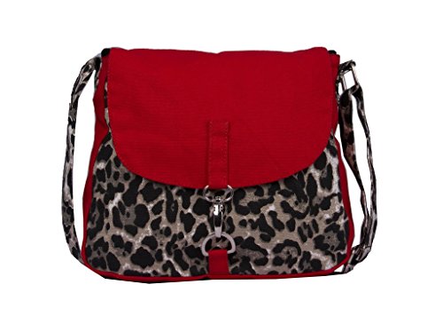 Image of Vivinkaa Sling Bags for Women Branded, Sling Bag, Sling Bag Women I Red Tiger Canvas