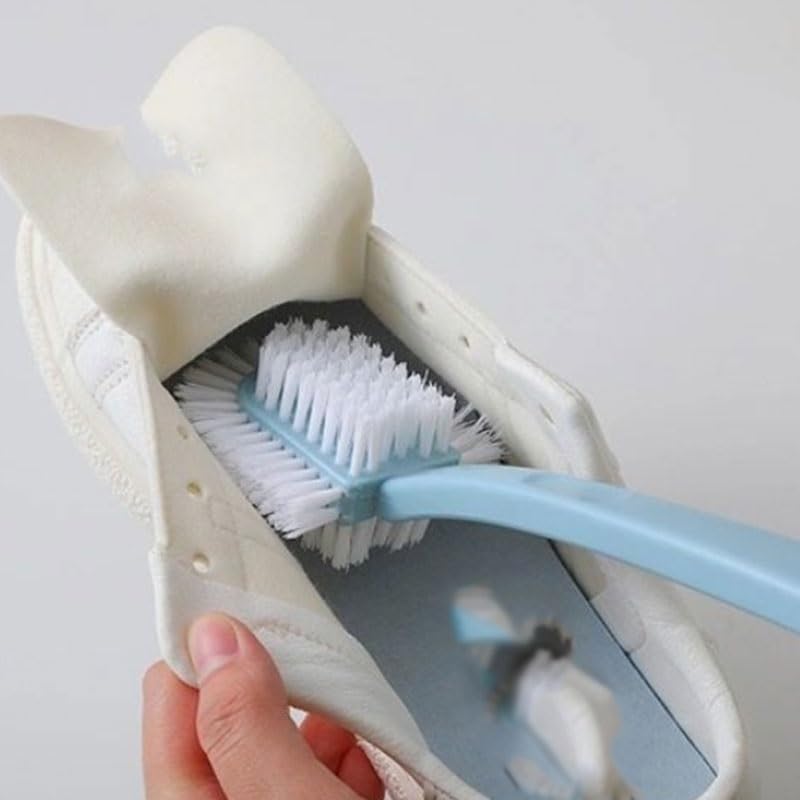 Household Shoe Brush Has Soft Hard Bristles that Won't Damage Your Shoes