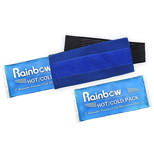Gel Ice Pack Wrap for Injuries, Reusable Cold/Hot Compress for Migraine Headaches
