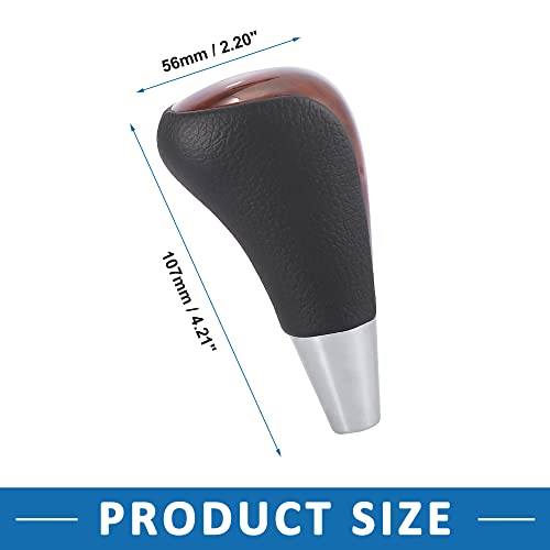 A Absopro Gear Shift Knob For Toyota Corolla 2005-2011 Black Brown Plastic #TOP2