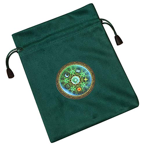 windyday Sac De Carte De Tarot Pochettes De Cordon De Velours Doux pour Cristal De Bijoux De Rune De Tarot, Sac De Rangement De Carte De Tarot, Sacs-Cadeaux en Peluche Épais Cover