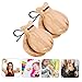BESPORTBLE Wooden Castanets for Dance 4 Pairs of Small Finger Percussion Instruments for Beginners and Adults Handheld Musical Instruments for Rhythm and Music Education