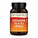 Dr. Mercola Vitamins D3 and K2 Dietary Supplement, 90 Servings (90 Capsules), Supports Cardiovascular and Bone Health, Non GMO, Soy Free, Gluten Free