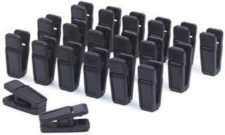 Only Hangers Black Slim-line Set of Finger Clips Set of (100-Clips)