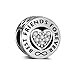 Price comparison product image LaMeanrs Charms "Best Friends Forever" 925 Sterling Silver Heart Bead Charm Fits European Bracelets & Necklaces (Silver)