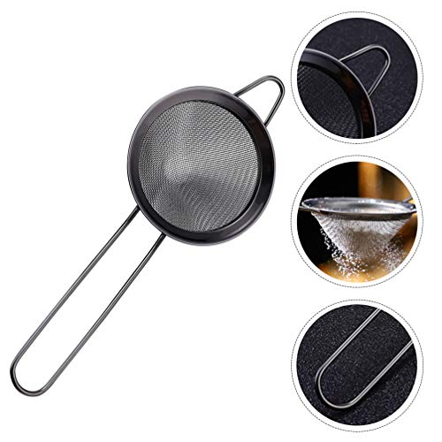 Cabilock Coador de peneira de malha fina de aço inoxidável, coador de alimentos, coador de chá, coad