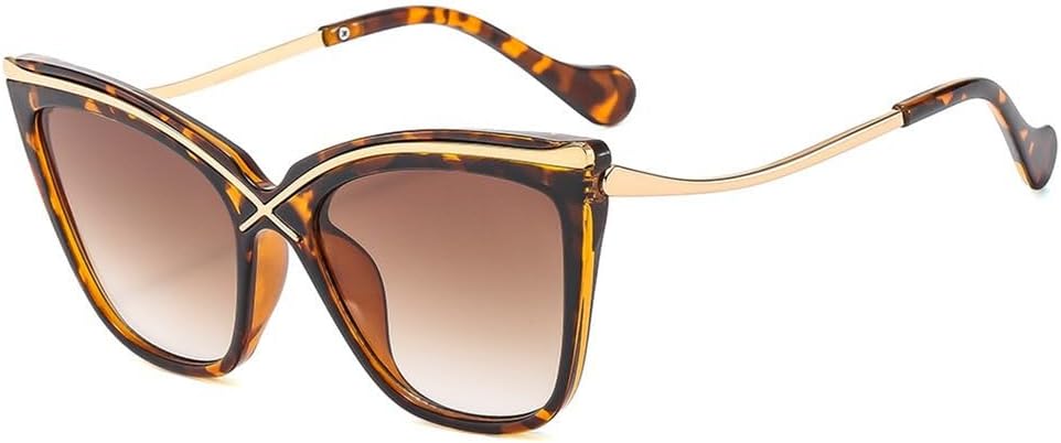 Retro Travel Uv400 Popular Eyewear Trending Metal Vintage Women Sunglasses Black Cat Eye Sunglasses Ladies Driving Shades,le