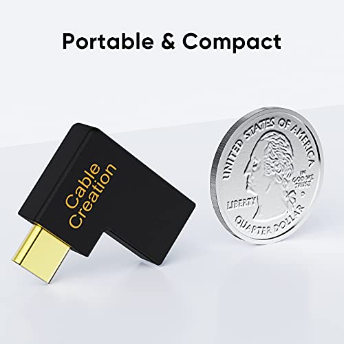 Cablecreation Usb C Male To Female Adapter(3A/10G), Right&Left Angled 90 Degree Usb 3.1 Type C Male To Female Extension Adapter For Macbook Pro, Surface Book 2, Galaxy S22/S10/S9/S9 #TOP5