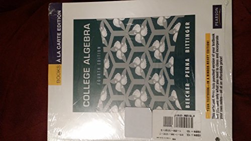 College Algebra 4th edition 1256121819 Book Cover