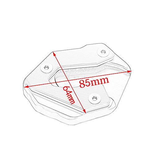 mewmewcat Placa de apoio para apoio de pé Acessórios para motocicletas Extensão ampliador de suporte