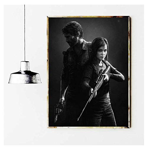 JCYMC Cuadro En Lienzo The Last of Us Game Poster Print Wall Art Zombie Survival Horror Action...