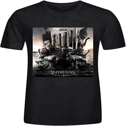 Photo de YAQINUO Maitre Gims Subliminal T Shirts for Men Black L