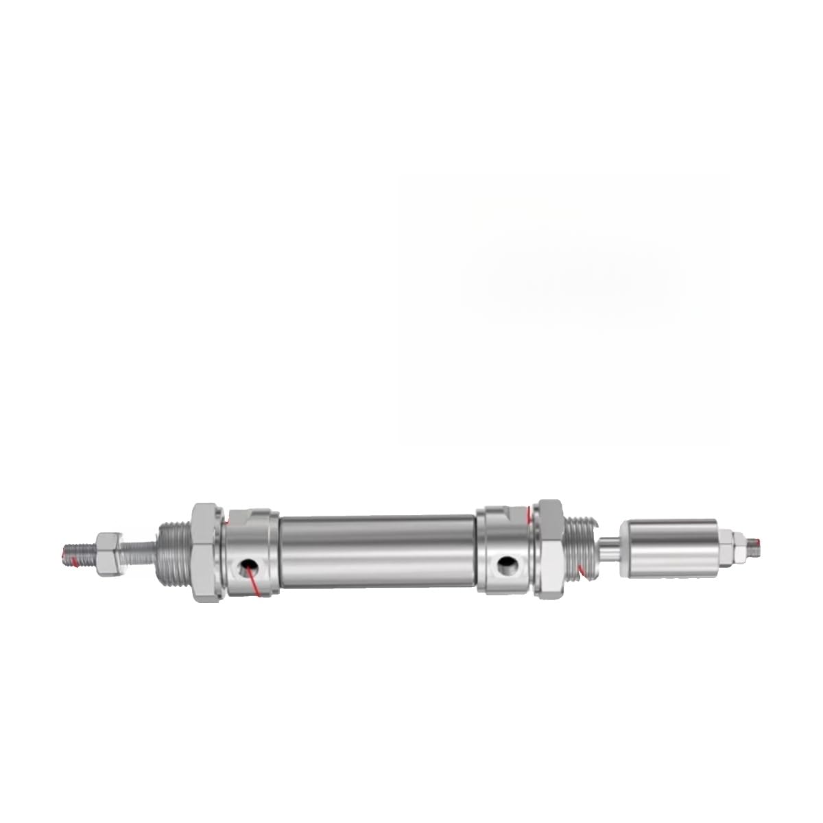 Mini cilindro neumático regulable de acero inoxidable para evitar desajustes en maquinaria
