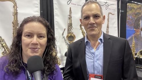 The New Trevor James Soprano and Baritone Saxophones; Sandro Massullo Live at the NAMM Show 2026, Ep 263