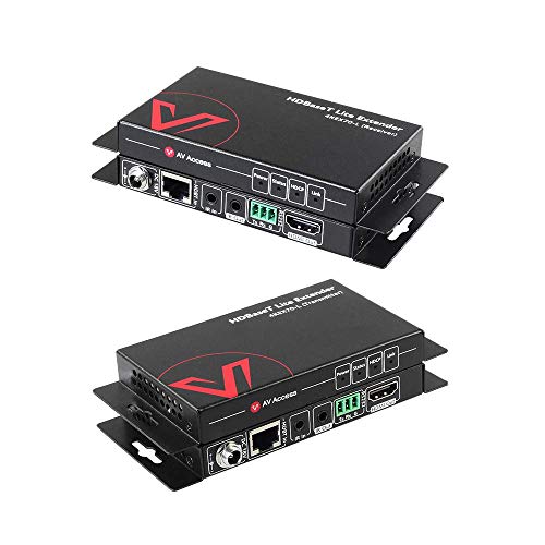 AV Access 4K HDMI Extender (HDBaseT) bis 70m, UHD 4K@60Hz/30Hz HDR10 und 3D, EDID Verwaltung, CEC, HDCP 2.2, 2-Wege PoE + IR + RS232, Null Latency üb