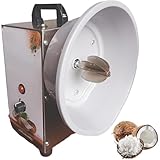 HCZKIUJY Máquina eléctrica para procesar Coco, rallador Vertical de Coco con Cubierta Antipolvo para Cuchillas, 3 velocidades Ajustables, Herramienta para extraer la Pulpa del COC