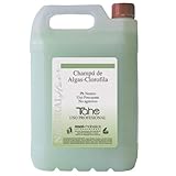 Champú hipoalergénico Tahe Natural Hair Champú Profesional de Peluquería de Algas Clorofila Ph Neutro Uso Frecuente No Agresivo, 5 L
