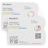 MEEDEN Disposable Palette Paper Pad, 9x12 Inch, 40 White Sheets, 54 lb, Glue-Bound, Bleed-Proof Pain