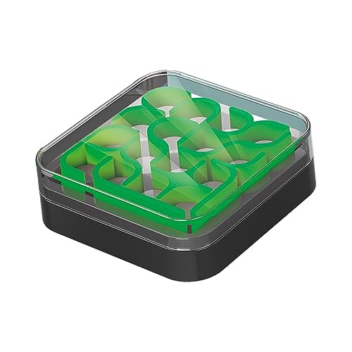 EHJRE カーブパズルボックス 論理ゲーム シンプルなルール 知育玩具 抽象戦略ゲーム トレーニング知性迷路 大人用 素晴らしいギフト, 緑