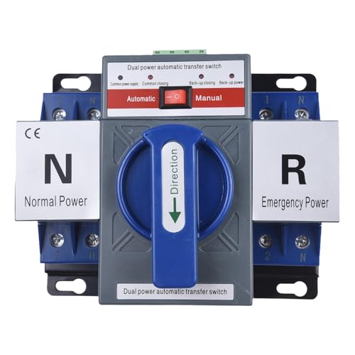 Interruptor de transferencia con cambio de 2 segundos y luces LED AC400V 2P 2