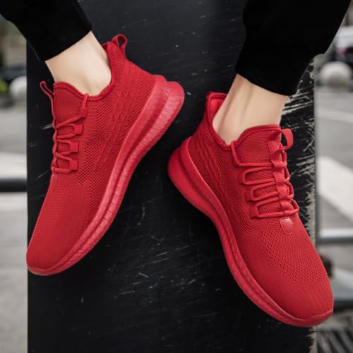 Image of Mens Walking Shoes Tennis Slip on Sneakers Running Jogging Athletic Gym Ultra Lightweight Breathable Comfortable Non Slip Fashion