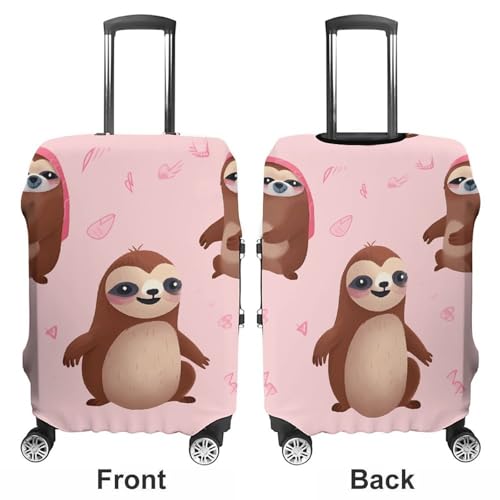 Sloth Printed Luggage Cover Protector, Fits 18-32 Inch Luggage3