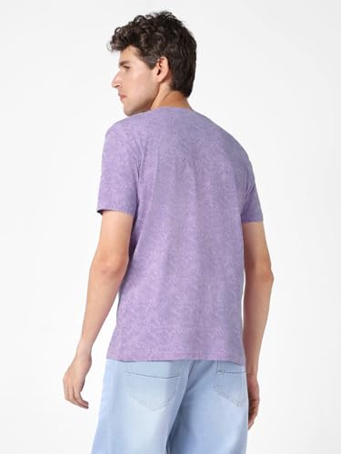 Image of Urbano Fashion Men's Printed Half Sleeve Slim Fit Cotton T-Shirt