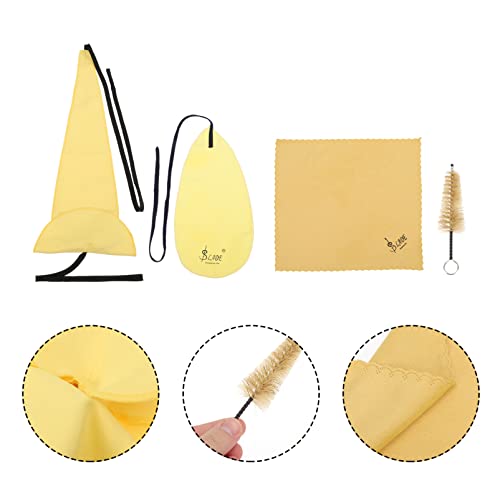 EXCEART Um Conjunto Kit de Limpeza Saxofone Saxofone Aspirador de Limpeza Sax Pano Bocal Escova Sax