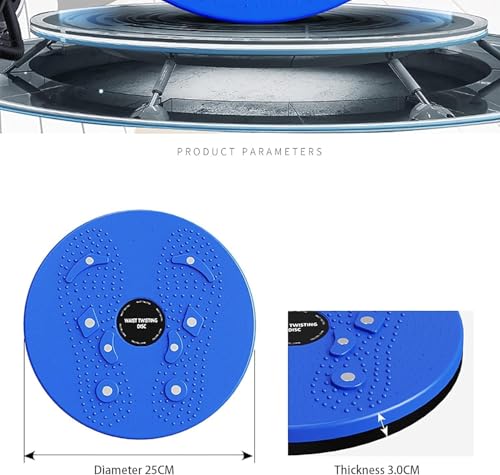 Image of LEAFED 2-in-1 Tummy Twister Exercise Machine for Men & Women | Slimming Waist & Belly Exercise Disc | Double-Sided Acupressure Reflexology Board with Magnets | Anti-Skid Twisting Disc for Home Workout & Weight Loss | Effective Twister Machine for Women's Belly Fat
