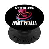 Federball und Roll! Lustiger Badmintonspieler PopSockets mit austauschbarem PopGrip