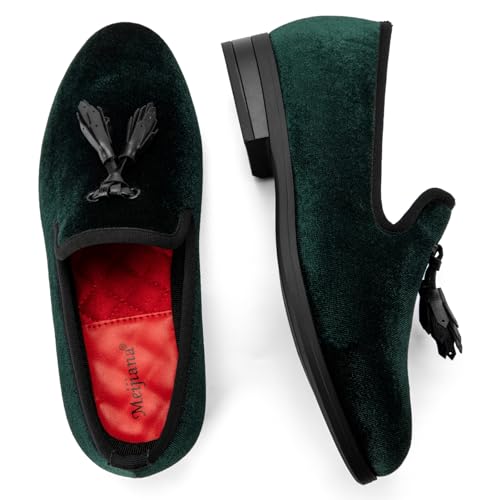 Image of Meijiana Boys' Formal Dress Slip-On Loafers - Tuxedo Shoe for Baby Dress Shoes