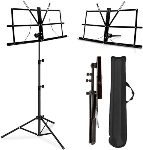 Image of SG Musical Notes Sheet Stand | Book Stand | Light weight Lyrics Stand for Borngenio Orchestra Event Portable Adjustable Notation Stand