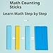 KYXKHSAA Wooden Arithmetics Toy Set; Math Symbols Chalkboard Writing Area Storage; Creative Math and Art Toy for Early Childhood Education.