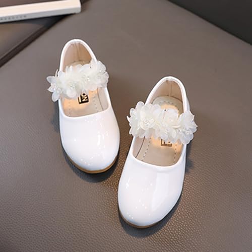 Toddler Girls Dress Shoes Cute Floral Strap Ballerina Flat Flower Girl Dance Party Princess Soft Sole Mary Jane Shoes4