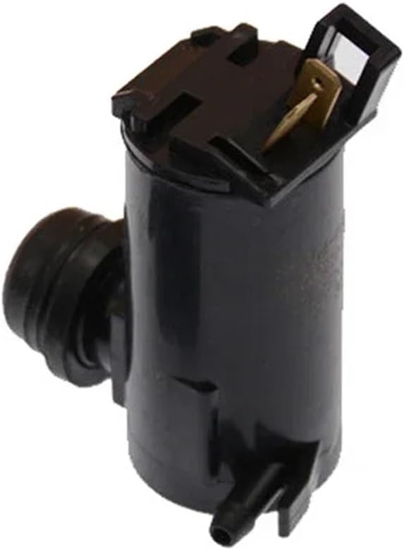 Universal 12V/24V Windshield Washer Pump, Windscreen Cleaning Water Jet Motor for Car Van Bus Truck, Vehicle Washer Fluid Pump Accessory(24V without Wire)