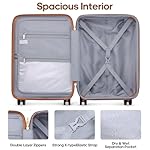 Luggage Sets 3 Piece, Expandable 100% PC Hardshell Suitcase with Spinner Wheels, 20in Suitcase Set with TSA Lock for Women, Carry On Luggage with Travel Backpack - Image 3