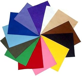 100% Merino Wool Craft Felt - 8” x 12” Sheet - 13 Color Set