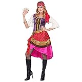 Im Lieferumfang enthalten ist das farbenfrohe Kleid und das Kopftuch