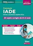 Concours IADE 20 sujets corrigés