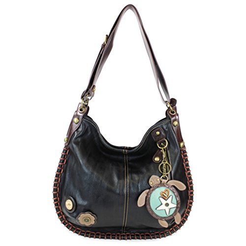 CHALA Charming Black Hobo/Xbody Handbags (Turtle) Handbags