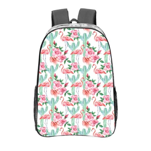 Sac à dos léger et transparent à motifs fleurs pour simplifier vos journées d étude