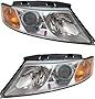 Evan-Fischer Headlight Set Compatible with 2009-2010 Kia Optima Magentis Left Driver and Right Passenger Side Halogen With bulb(s)