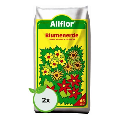 Allflor Blumenerde 2 x 45 L I gebrauchsfertige Universalerde I hochwertige Erde Cover