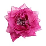 flores de organza faciles de hacer ✅ Medidas 18 cm de diámetro