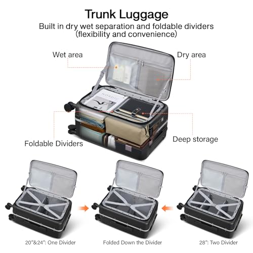 Hanke 20 Inch Carry On Luggage with Cup Holder and USB Ports by Hanke - Used condition - Image 4