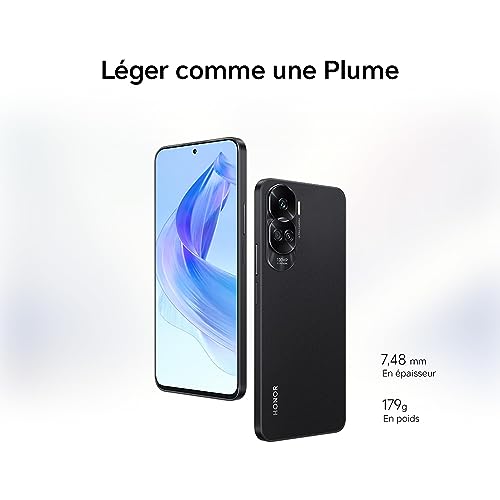 HONOR 90 Lite 5G Smartphone mit Dreifachkamera 100 MP, 8 + 256 GB, 6,7 Zoll Display, 90 Hz, 4500 mAh, Dual-SIM, Android 13, NFC, Schwarz image_1