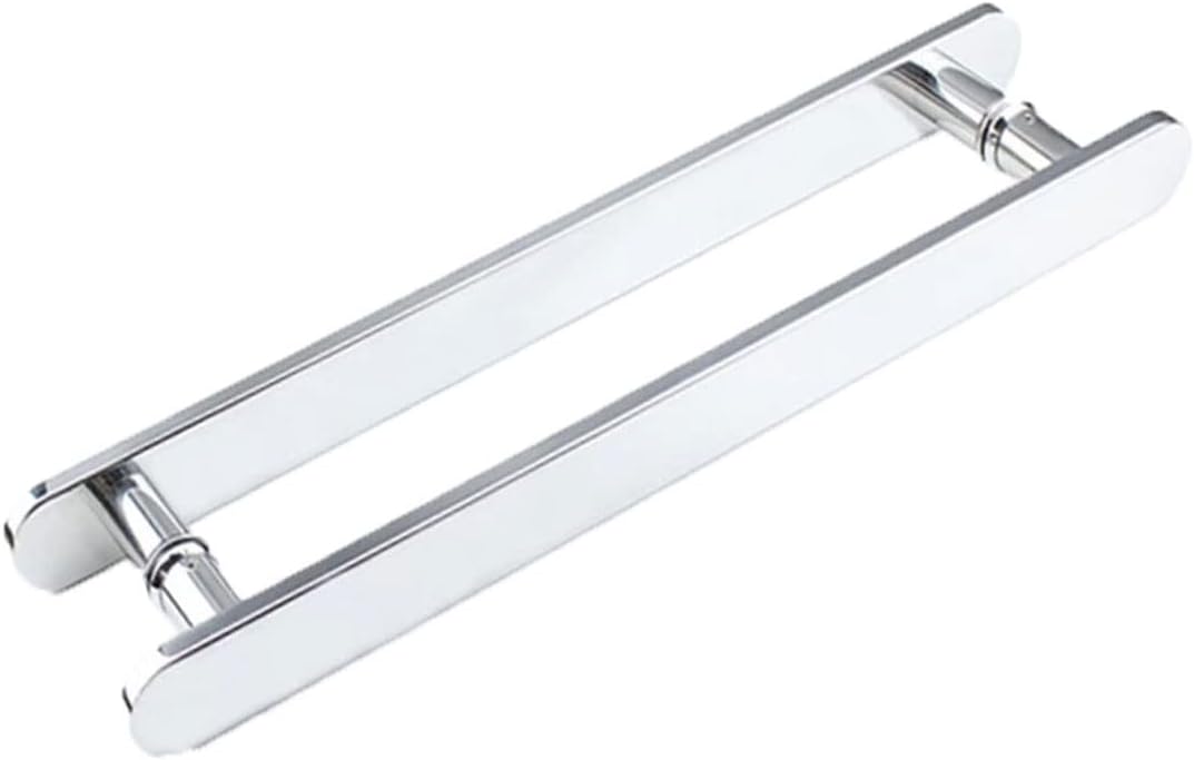 INLIMA Door Handle Thickened 304 Stainless Steel Square Tube Opposite Handle Shower Room Shop Office Tempered Glass Door Square Ha