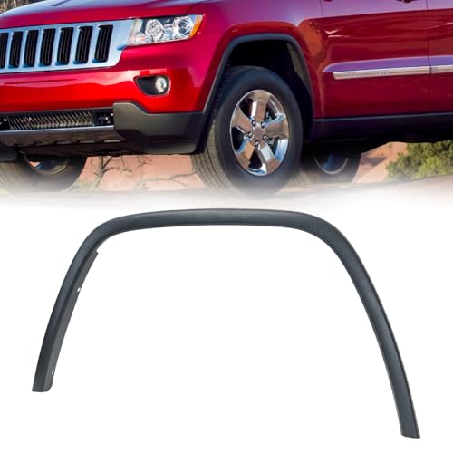 KARPAL Front Wheel Arch Fender Flare Molding Trim Compatible with 2016-2022 Grand Cherokee, Driver Side Side, 5XT69RXFAC