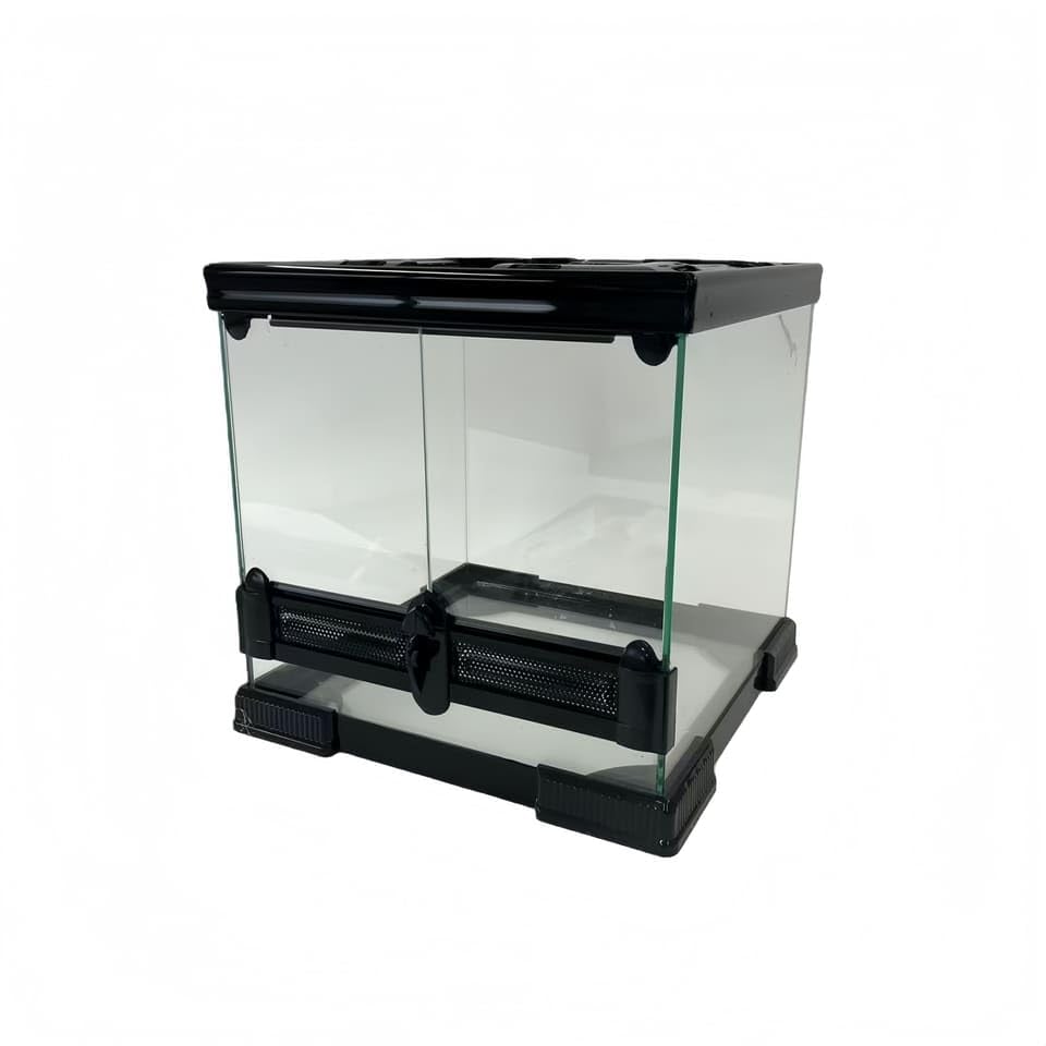 Amazon | 爬虫類・飼育ケージ30*30*30cm 3030 観音開きガラスボックス